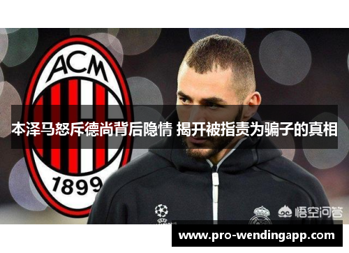 本泽马怒斥德尚背后隐情 揭开被指责为骗子的真相 本泽马怒斥德尚背后隐情 揭开被指责为骗子的真相