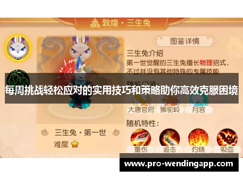 每周挑战轻松应对的实用技巧和策略助你高效克服困境